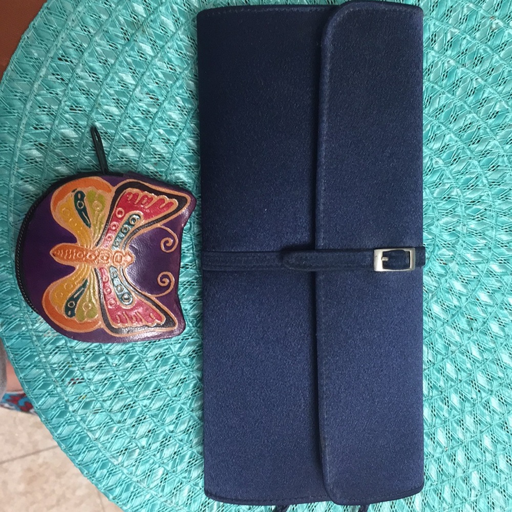Stephanie navy blue dress bag